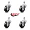 Service Caster 3 Inch Phenolic Wheel Swivel 12mm Threaded Stem Caster Set SCC-TS20S314-PHS-M1215-4 - alternate 3